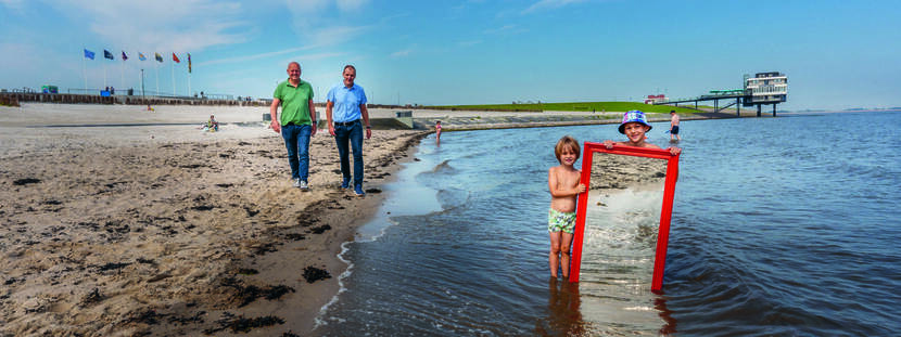 Ate Wijnstra, Voormalig projectleider Eemshaven - Delfzijl Waterschap Noorderzijlvest en Harold van Oosten, Teamleider Beheer en Onderhoud (B&O) Waterschap Noorderzijlvest