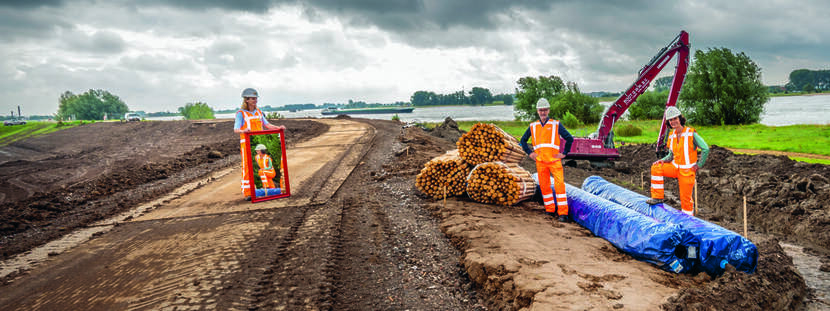 Rob Kleijwegt, Directeur Waterveiligheid en HWBP Waterschap Rivierenland en Caroline van der Kleij, Programmamanager HWBP Waterschap Rivierenland