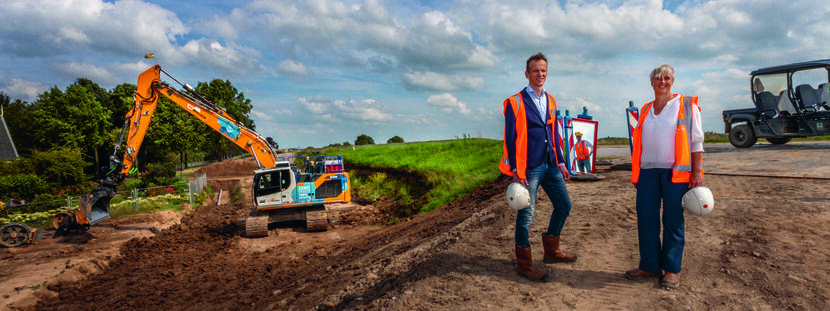 Léon Nieuwland, Directeur Sterke Lekdijk Hoogheemraadschap De Stichtse Rijnlanden en Els Otterman, Bestuurder Hoogheemraadschap De Stichtse Rijnlanden